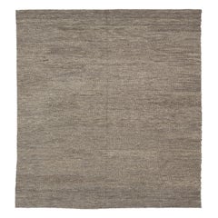 Square Size Large Modern Double Sided Sumack Flat Weave Rug