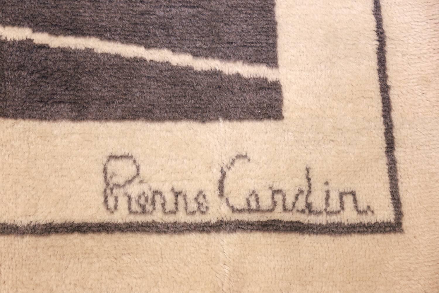 French Square Size Mid-Century Rug by Pierre Cardin. Size: 8 ft x 8 ft