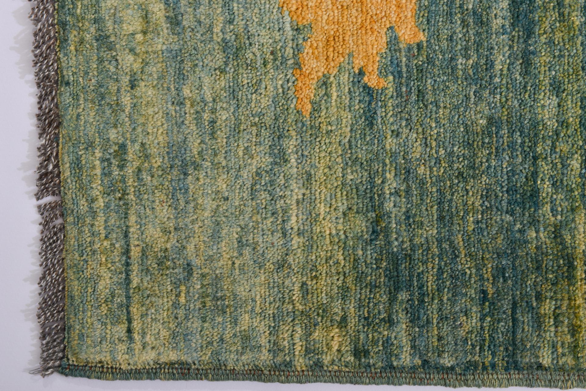 Quadratische Größe Ozbek SULTANABAD ZIEGLER  Vintage-Teppich (Handgeknüpft) im Angebot