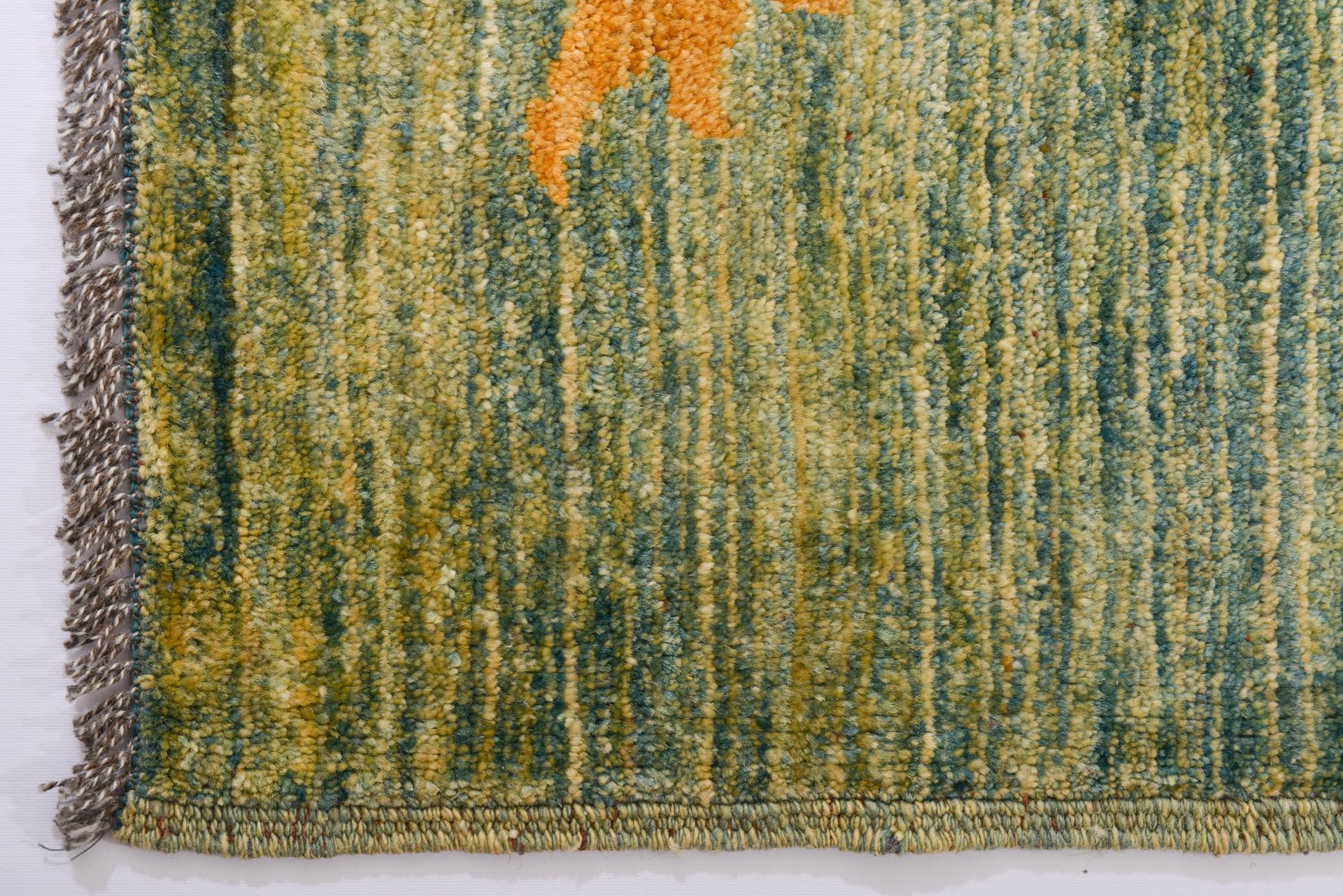 Quadratische Größe Ozbek SULTANABAD ZIEGLER  Vintage-Teppich (20. Jahrhundert) im Angebot
