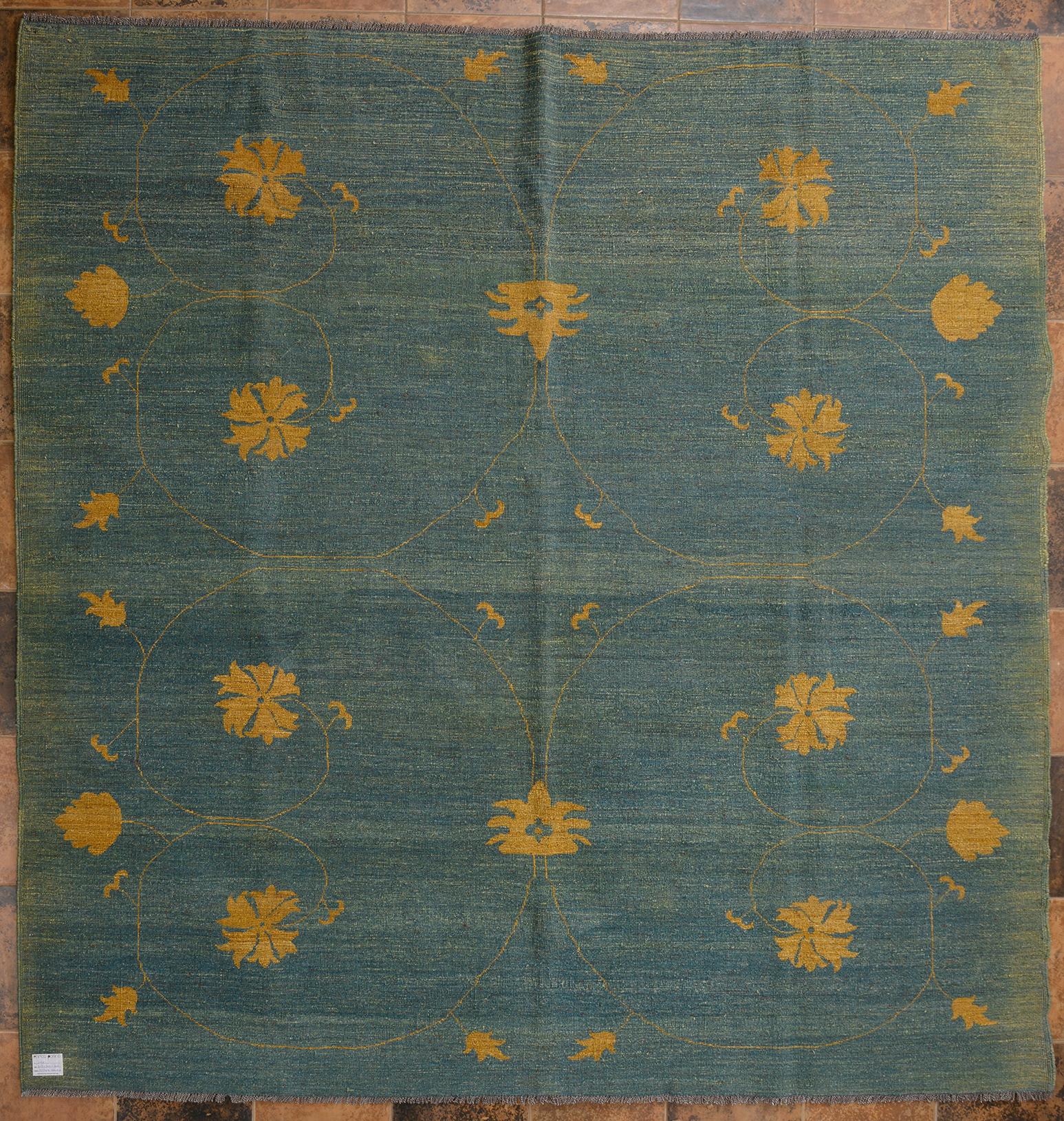 Quadratische Größe Ozbek SULTANABAD ZIEGLER  Vintage-Teppich im Angebot 1