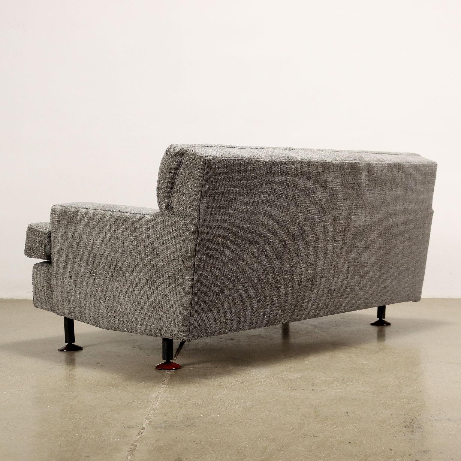 Square Sofa by M. Zanuso for Arflex Fabric Italy 1970s-1980s  4