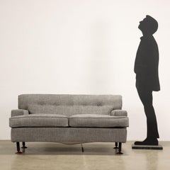 Quadratisches Sofa von M. Zanuso für Arflex Fabric, Italien 1970er-80er Jahre