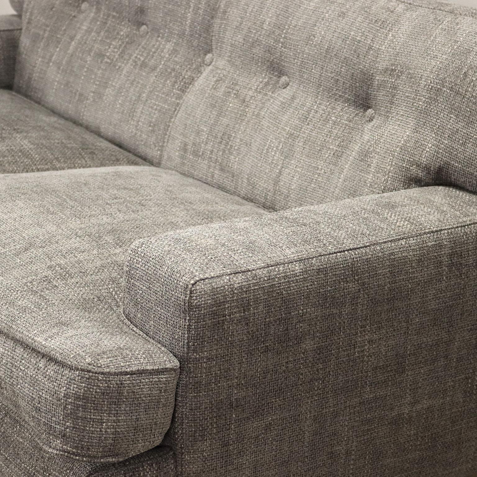 Mid-Century Modern Square Sofa by M. Zanuso for Arflex Fabric Italy 1970s-1980s 