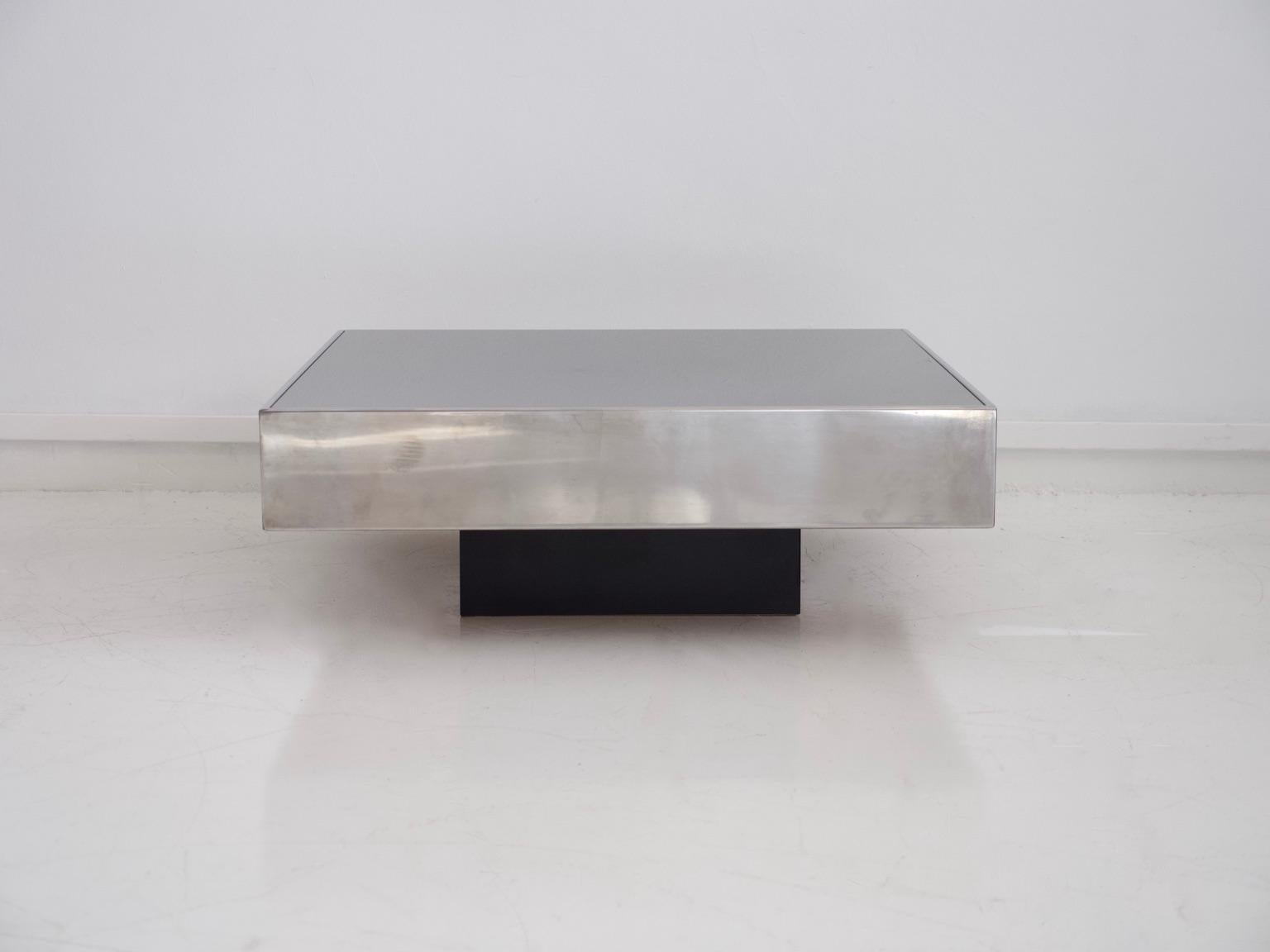 square steel coffee table