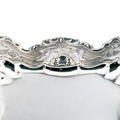 Bandeja cuadrada de plata de ley, Made in Italy