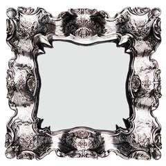 Antique Square, Sterling Silver Tray, Made in Italy