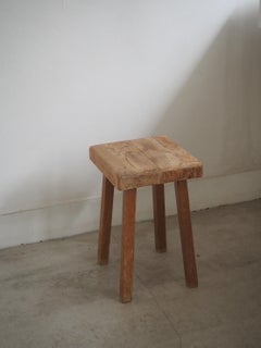 Sgabello quadrato per Les Arcs 1800 di Charlotte Perriand, Francia, anni '60 circa