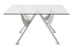 Square table Baleri Italia President M design Philippe Starck - Aluminium