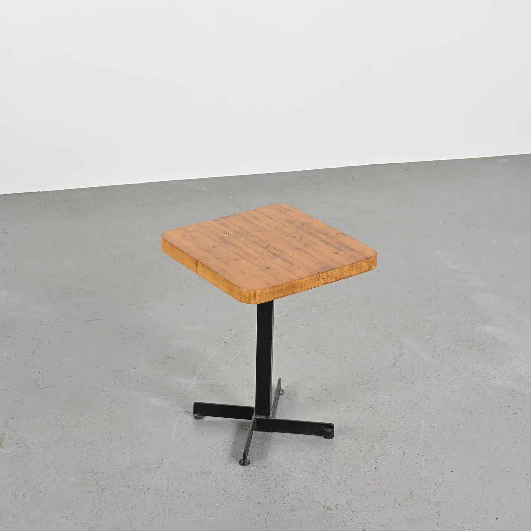 Square Table by Charlotte Perriand for Les Arcs, circa 1973 For Sale 1