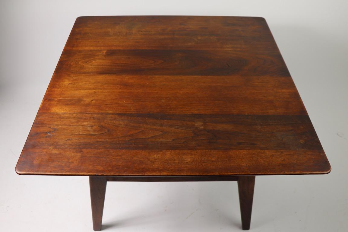 Square Table by Jens Risom For Sale 1