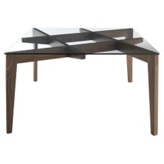 Square table Casamania 
Horm Autoreggente - 140 cm 55.1 inch - Canaletta walnut
