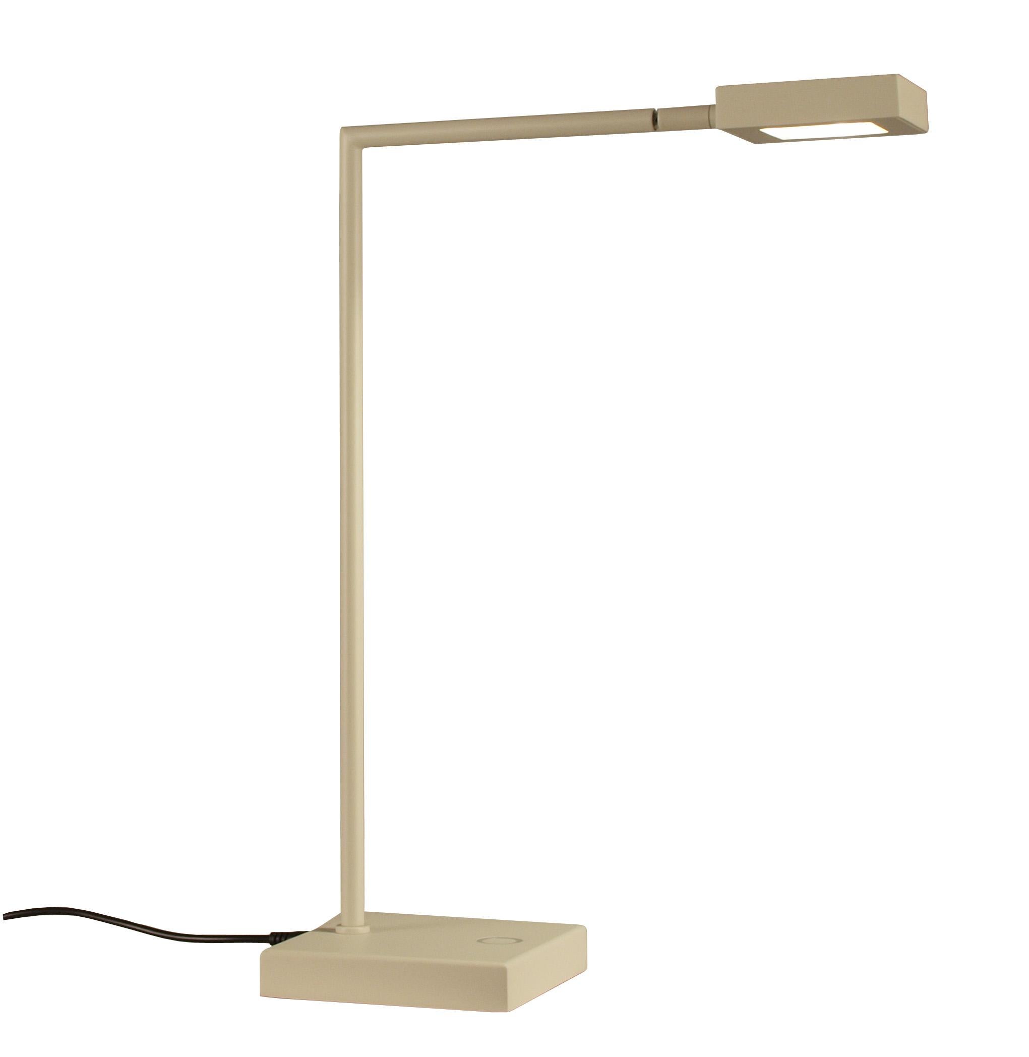 Modern Square Table Lamp 'White' For Sale