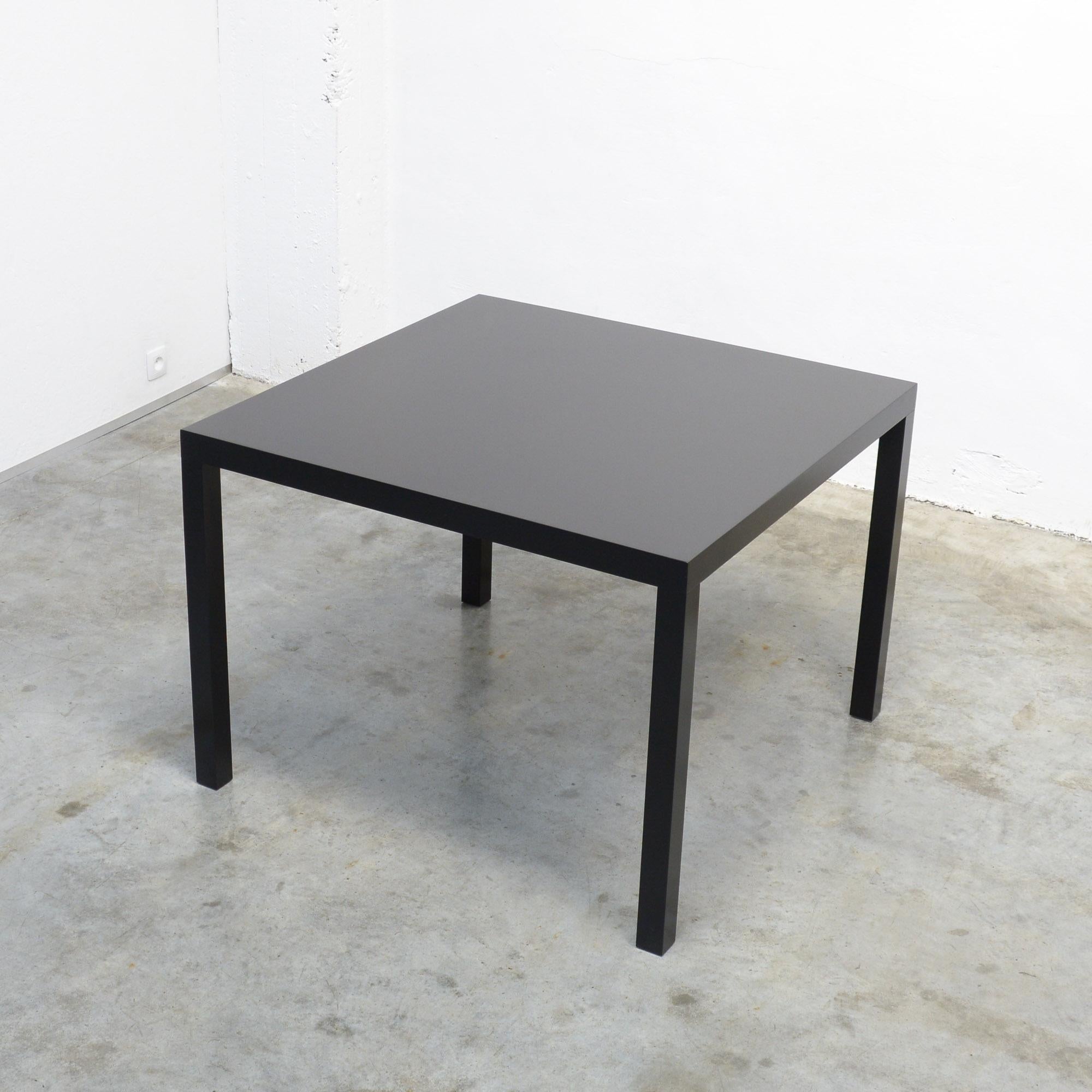 Lacquered Square Table T88A, Black Edition by Maarten Van Severen for Top-Mouton
