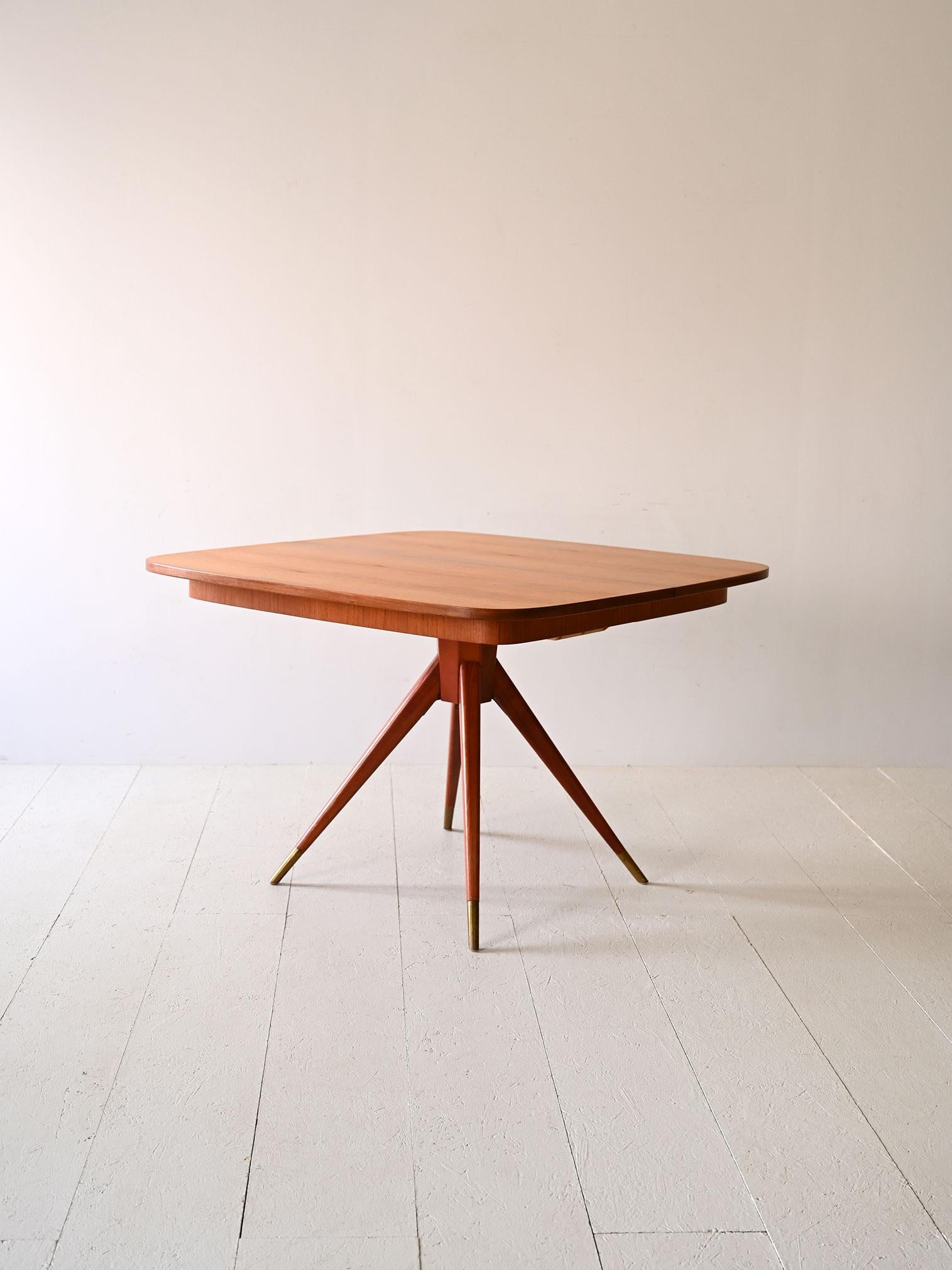 square dining table with rounded corners