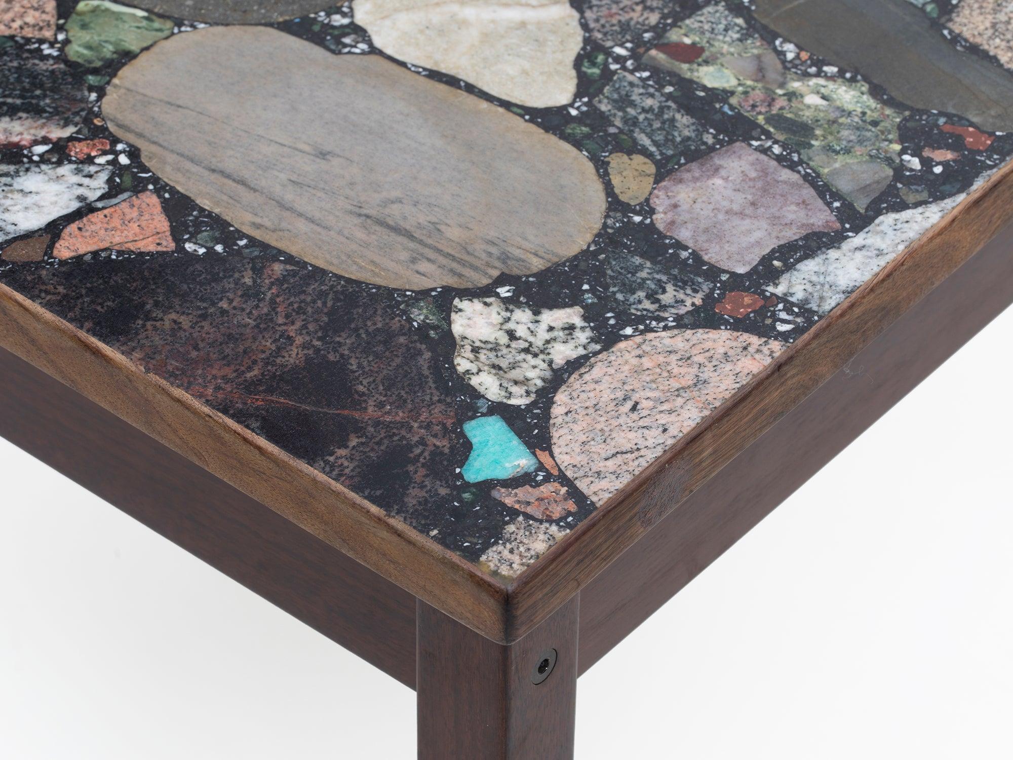 Square Terrazzo Coffee Table by Erling Viksjø For Sale at 1stDibs square coffee table