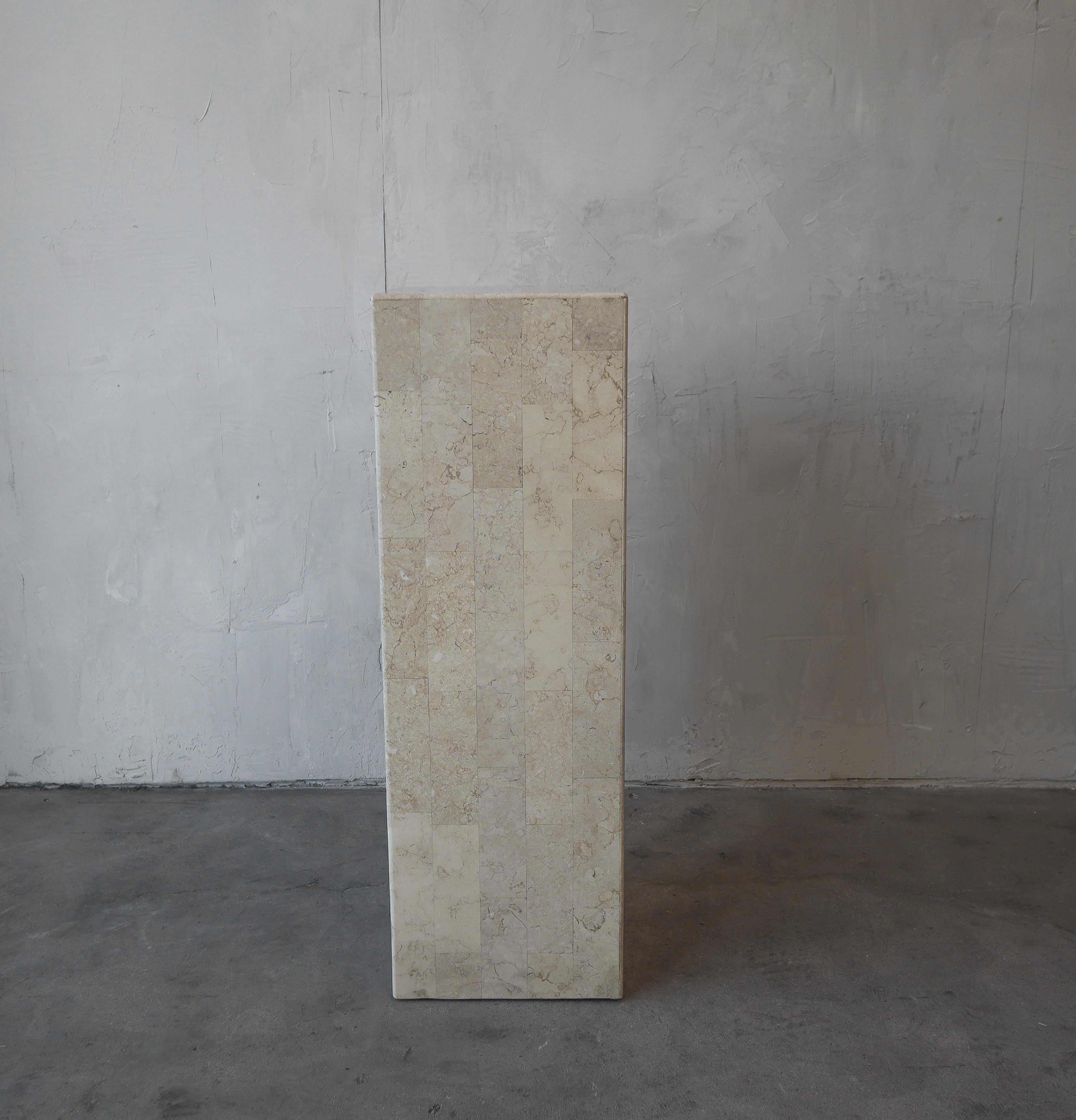 marble display pedestal