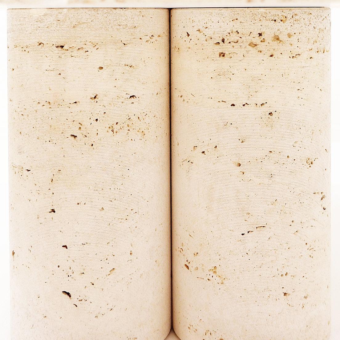 Table basse carrée en travertin par Mario Bellini pour Cassina, Circa 1975 en vente 6