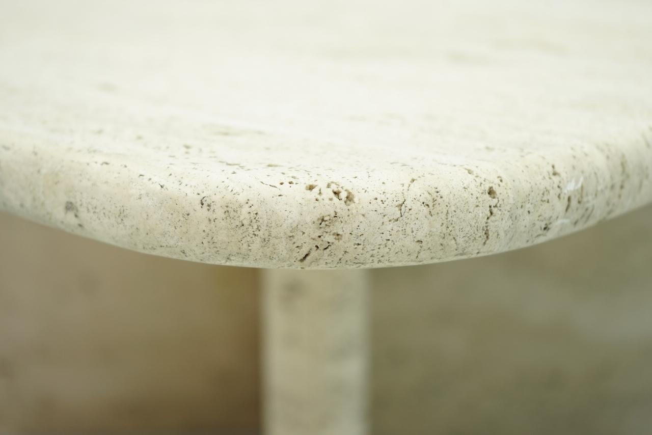 Square Travertine Coffee Table, Italy, 1970s 7