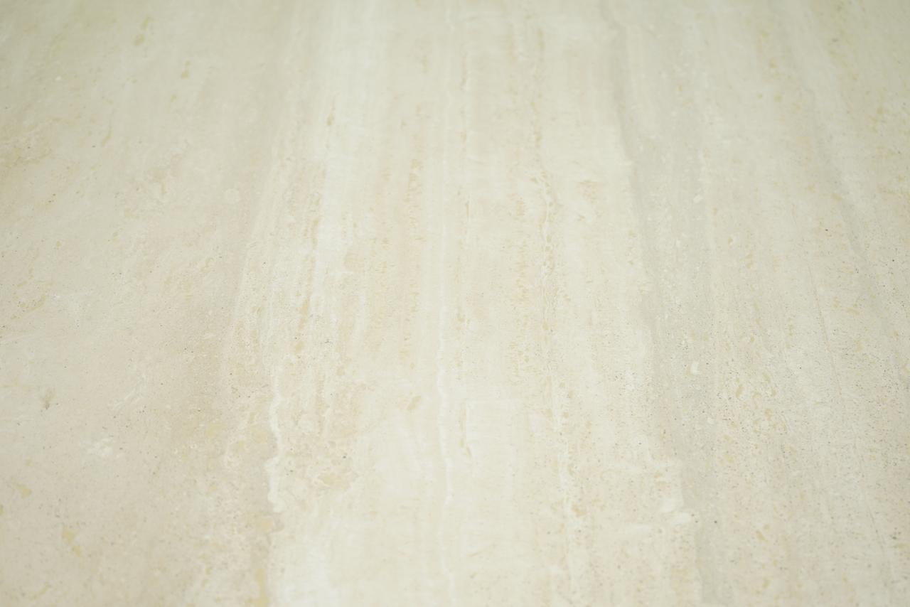 Square Travertine Coffee Table, Italy, 1970s For Sale 2