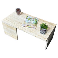 Quadratischer Couchtisch aus Travertin - Nisttische aus Travertin - Couchtisch aus Marmor