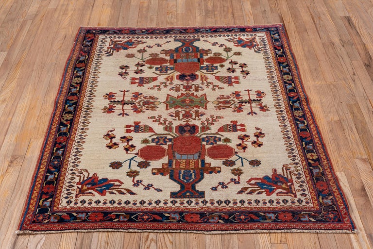 Square Tribal Afshar Rug, circa 1910s For Sale at 1stDibs