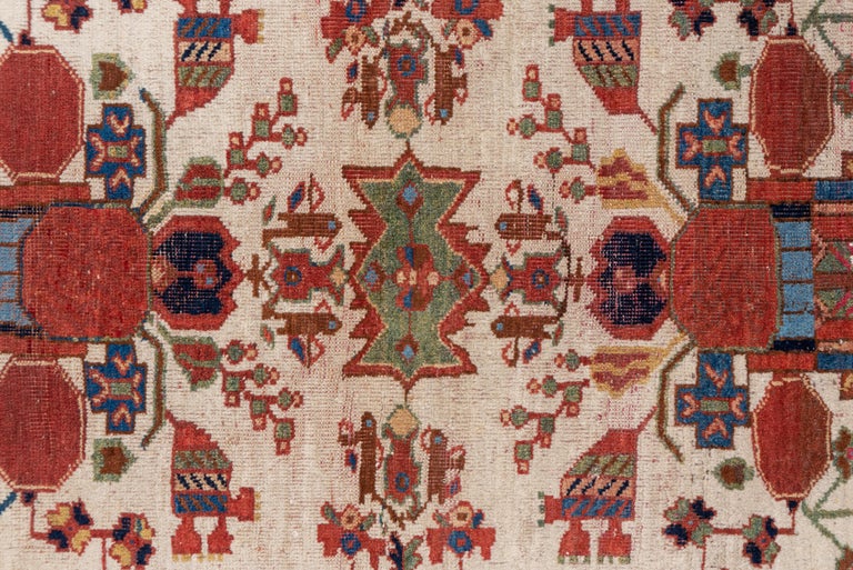 Square Tribal Afshar Rug, circa 1910s For Sale at 1stDibs