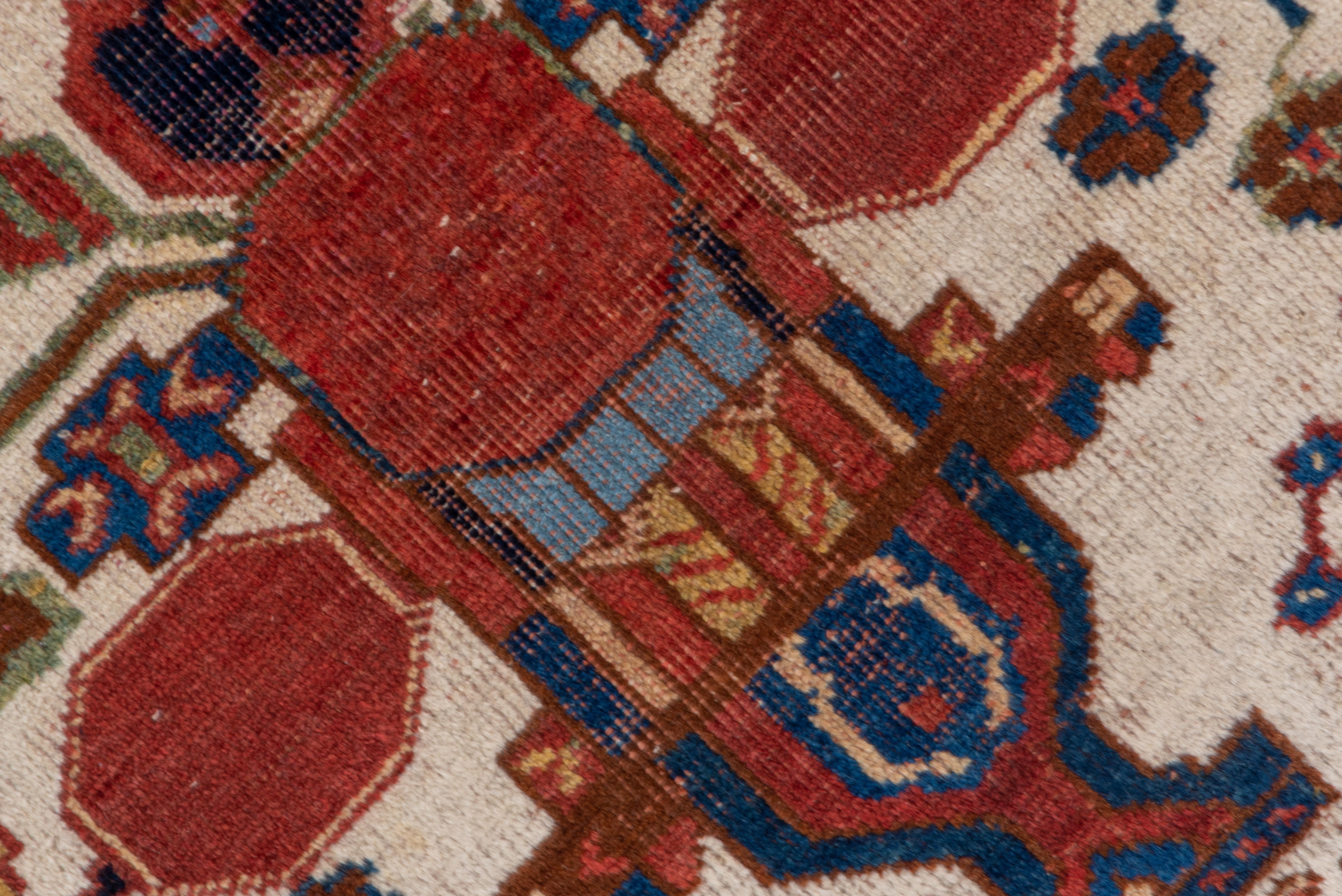 Quadratischer Afshar-Stammesteppich, um 1910 (Persisch) im Angebot