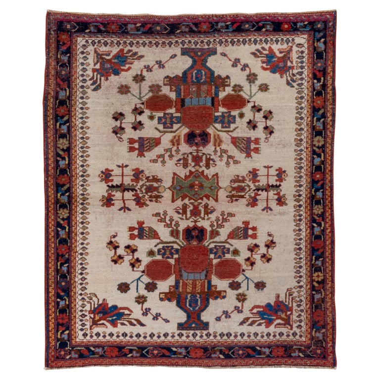 Square Tribal Afshar Rug, circa 1910s For Sale at 1stDibs