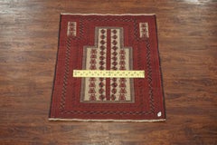 Square Tribal Turkoman Prayer Rug, circa 1960
