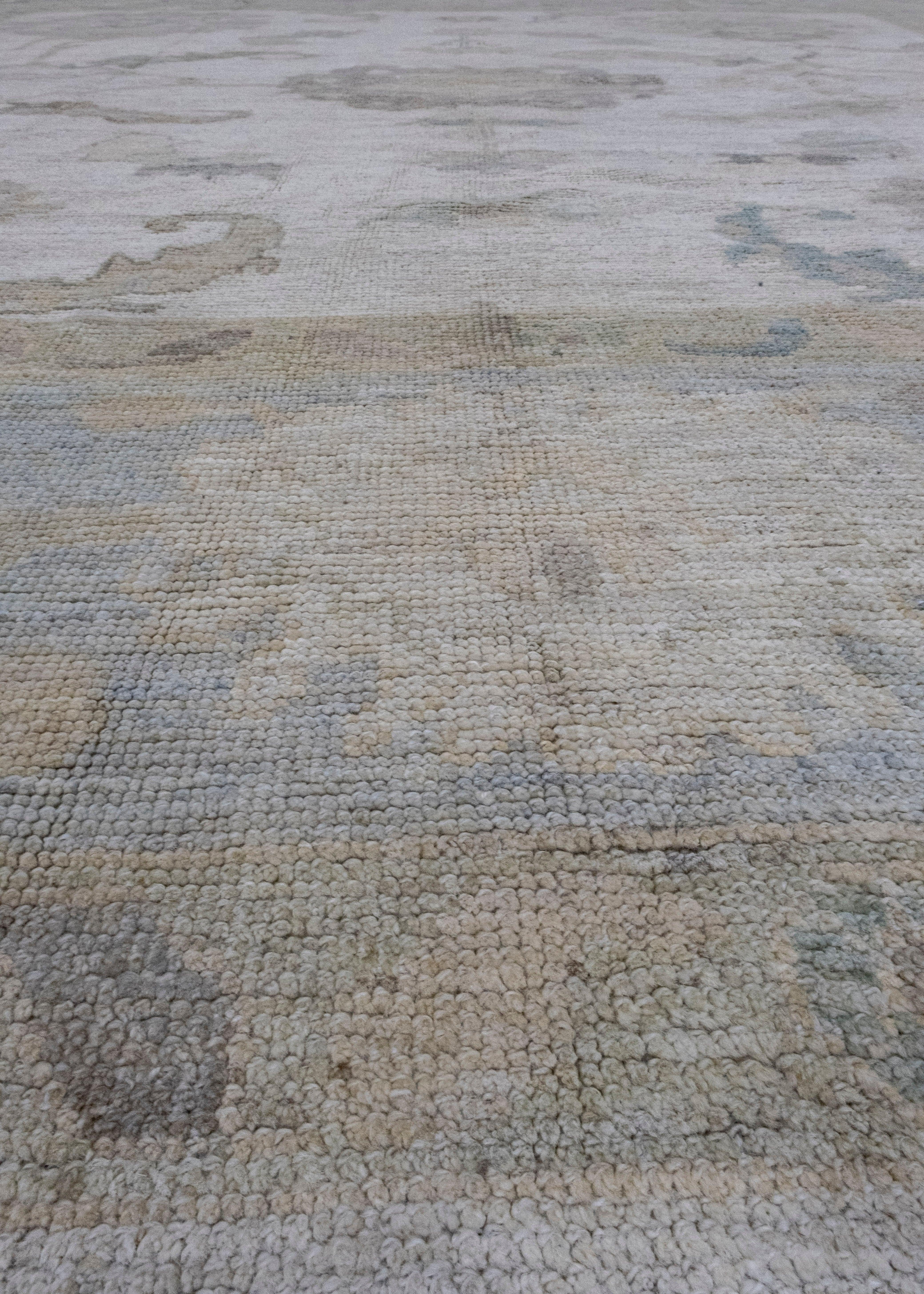 Square Turkish Oushak Rug 10' x 10'4