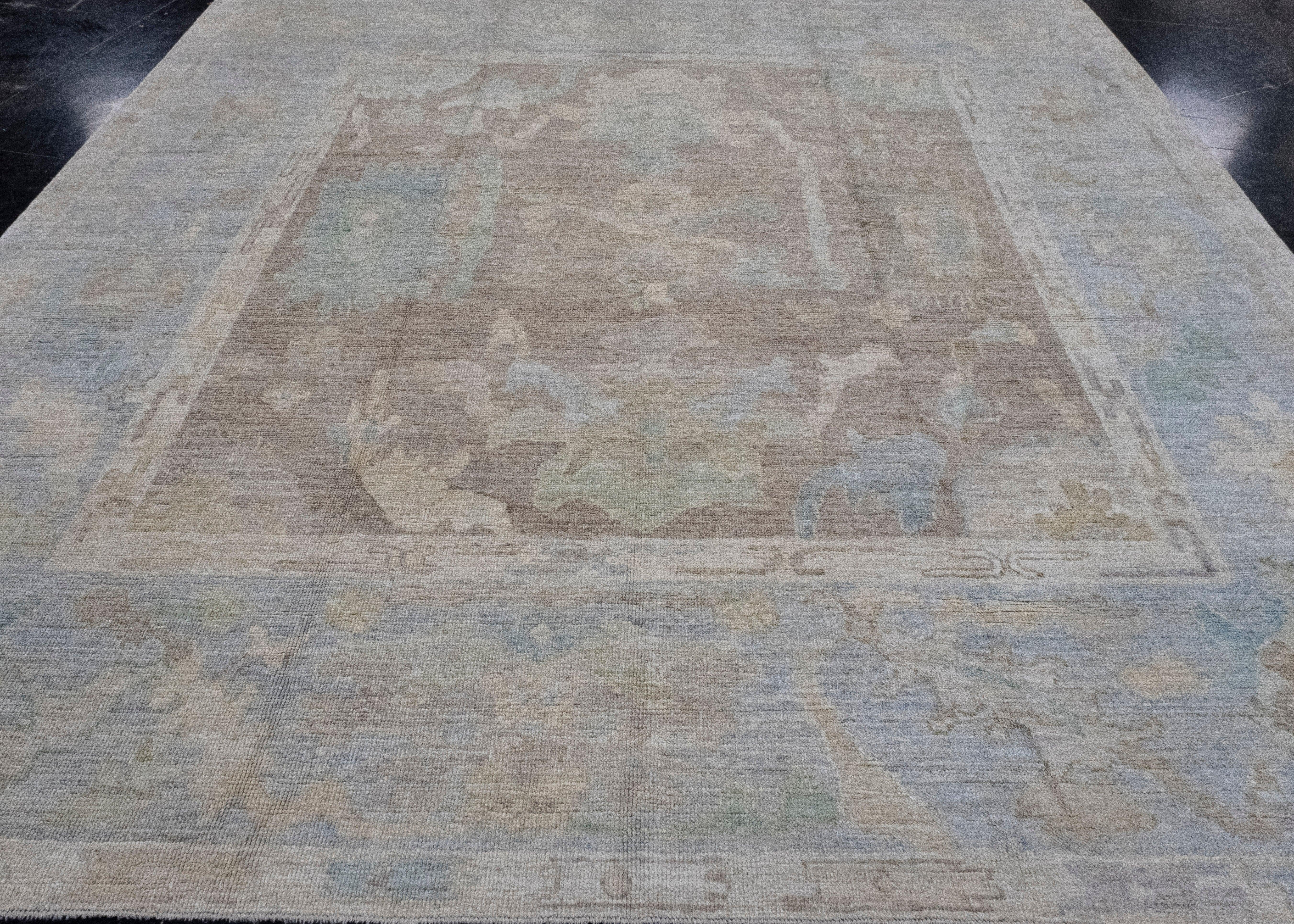 Square Turkish Oushak Rug 10' x 10'6