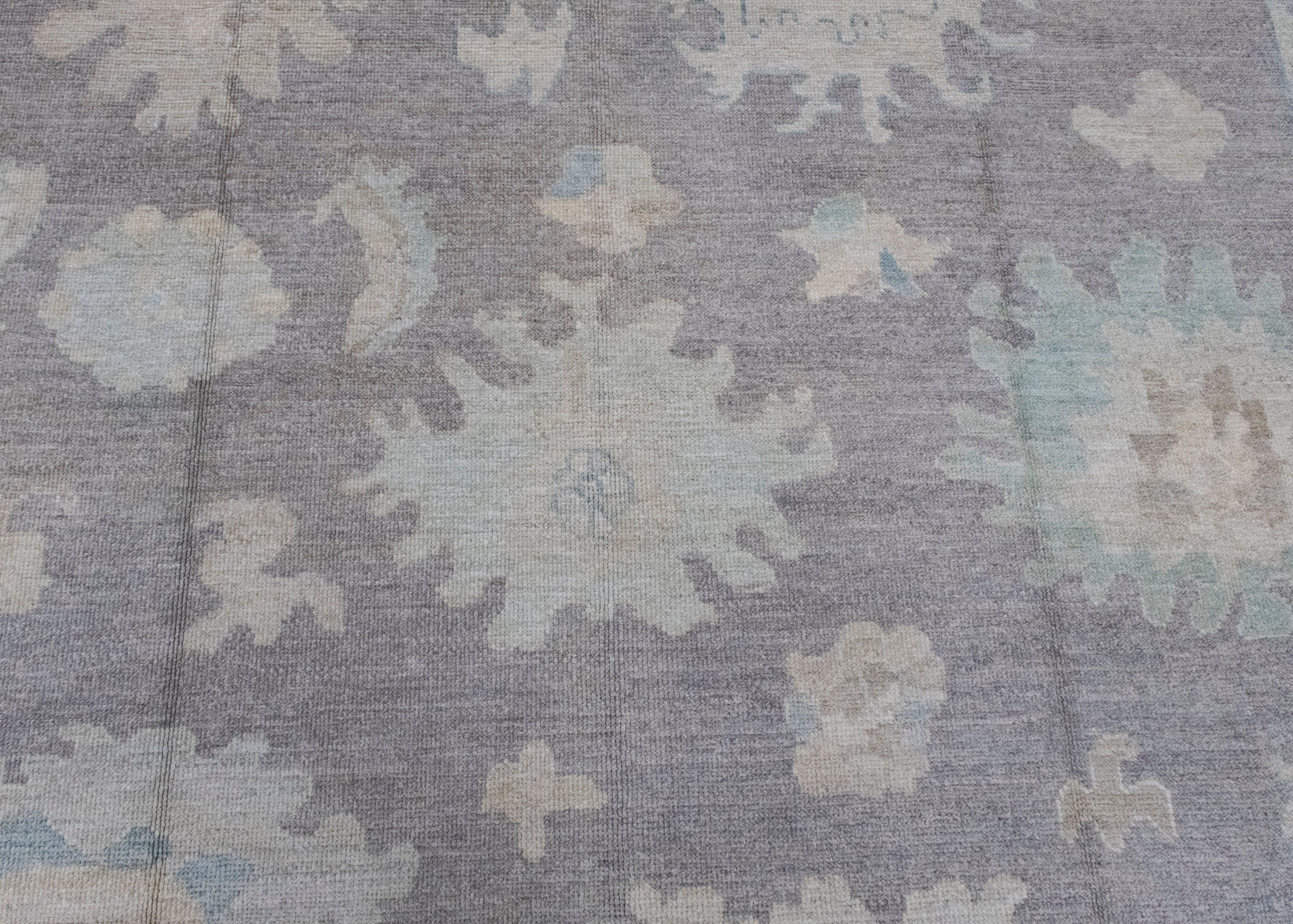 Contemporary Square Turkish Oushak Rug 10'1