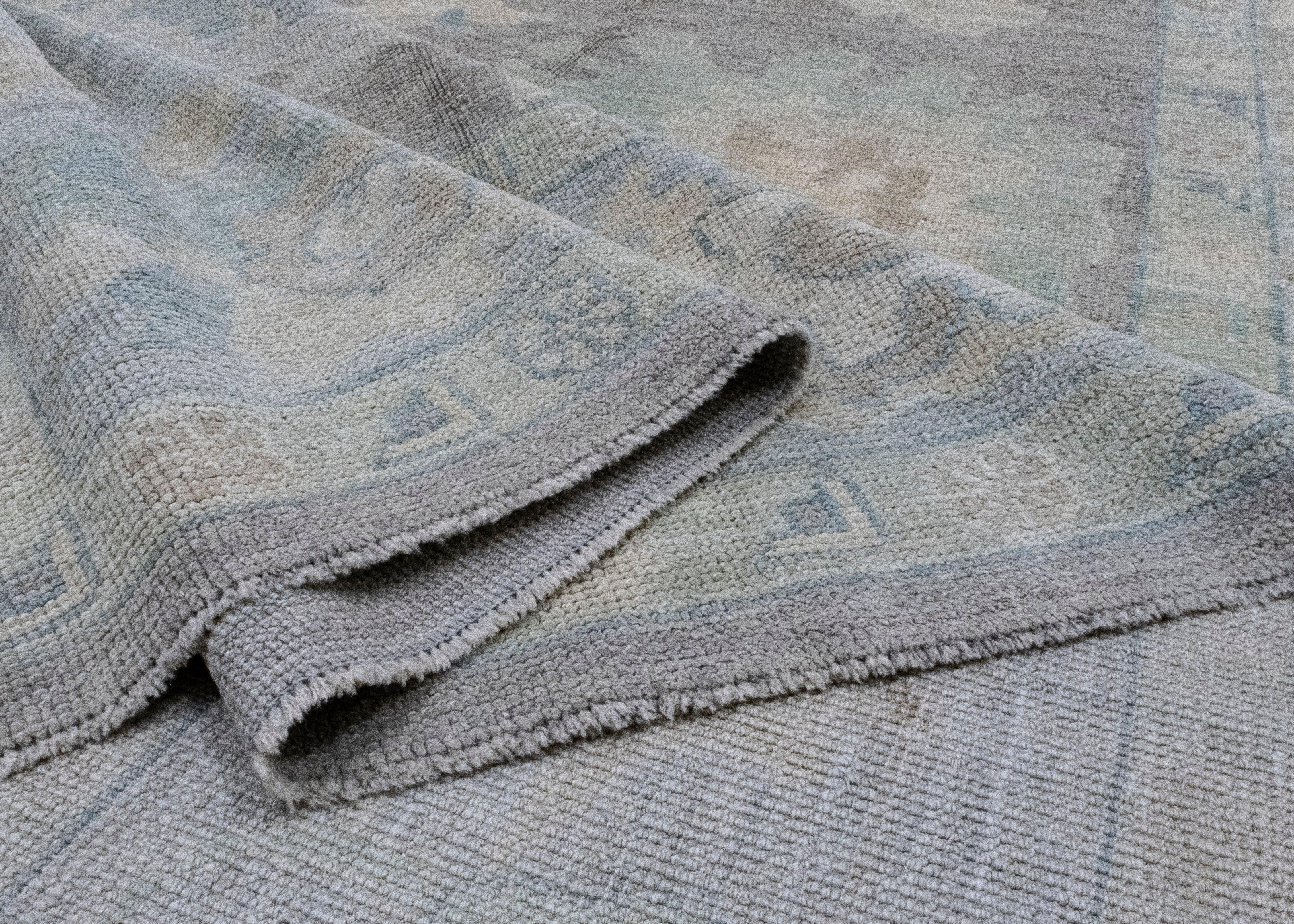 Square Turkish Oushak Rug 10'1