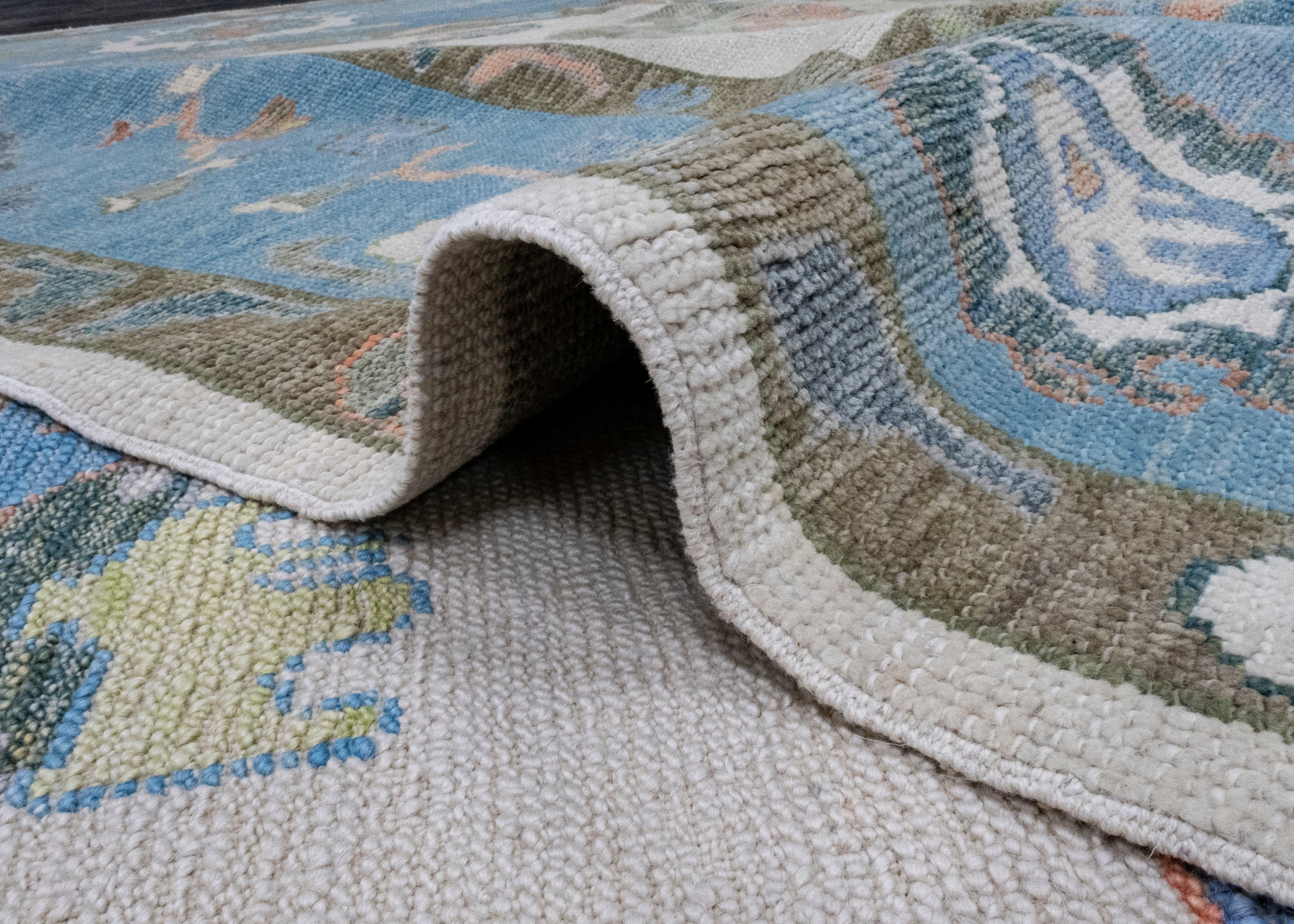 Square Turkish Oushak Rug 10'5