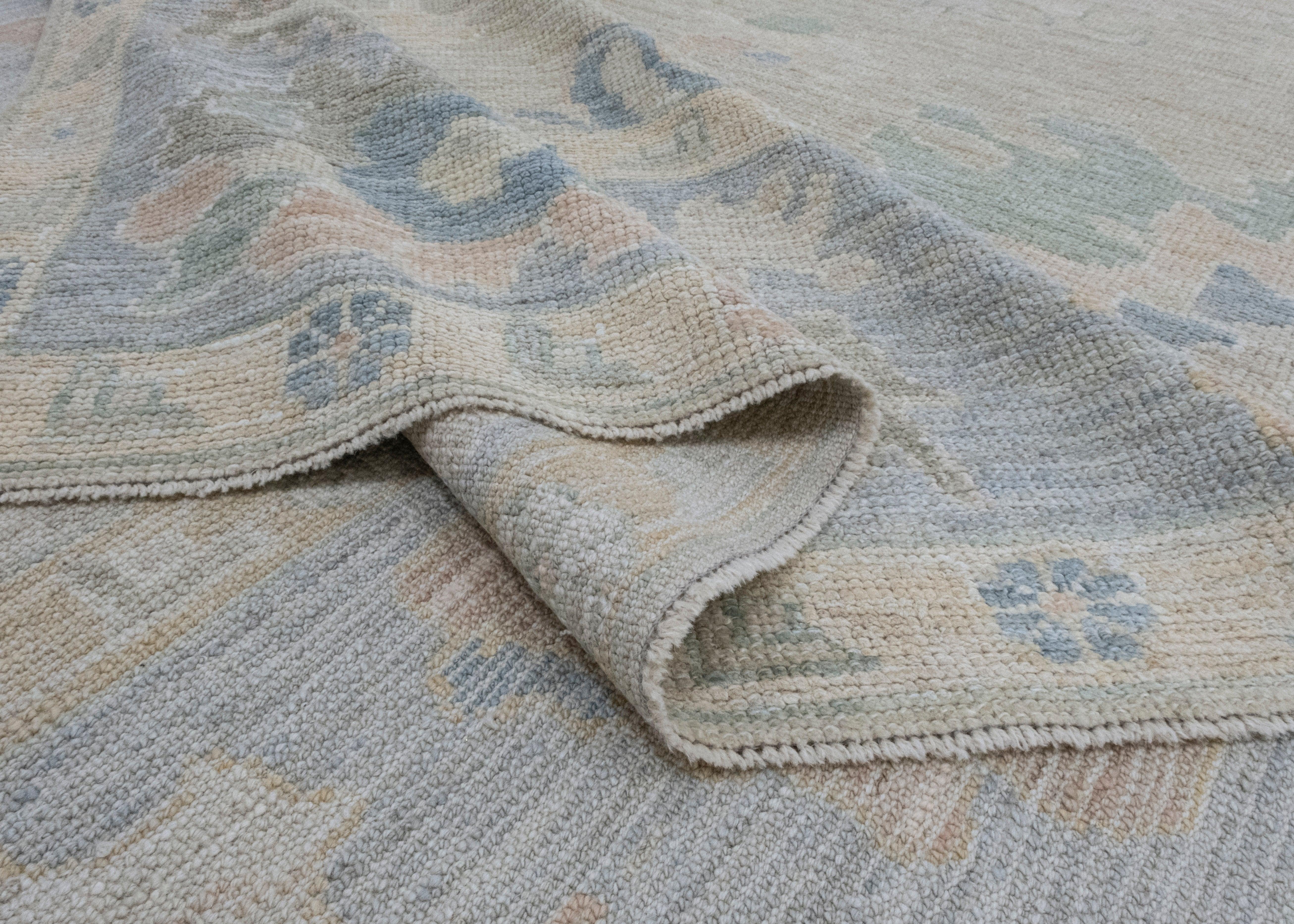 Square Turkish Oushak Rug 10'6