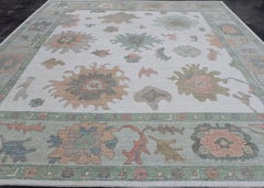 Square Turkish Oushak Rug 11'10" x 12'7" #17300