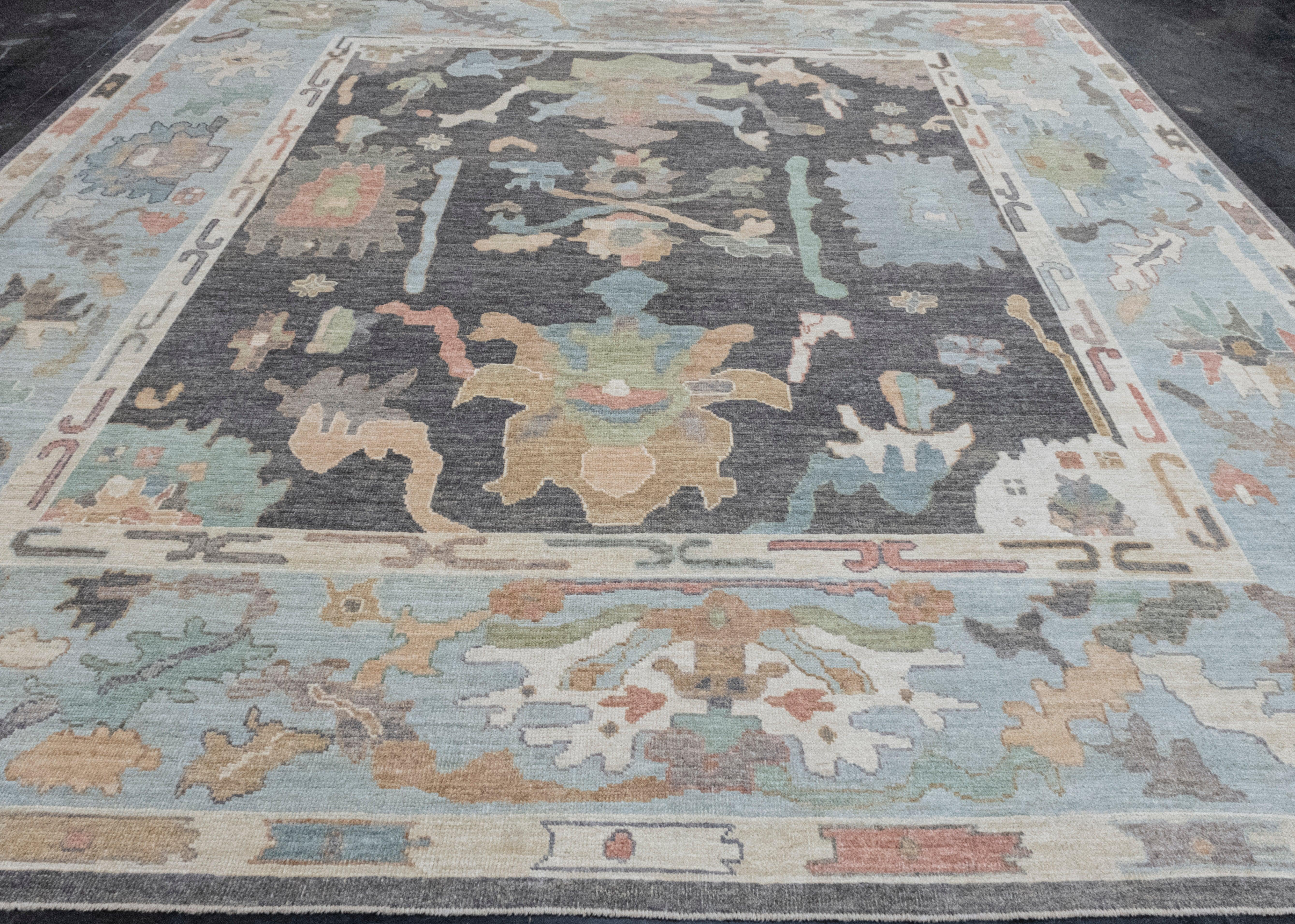 Square Turkish Oushak Rug 11'11