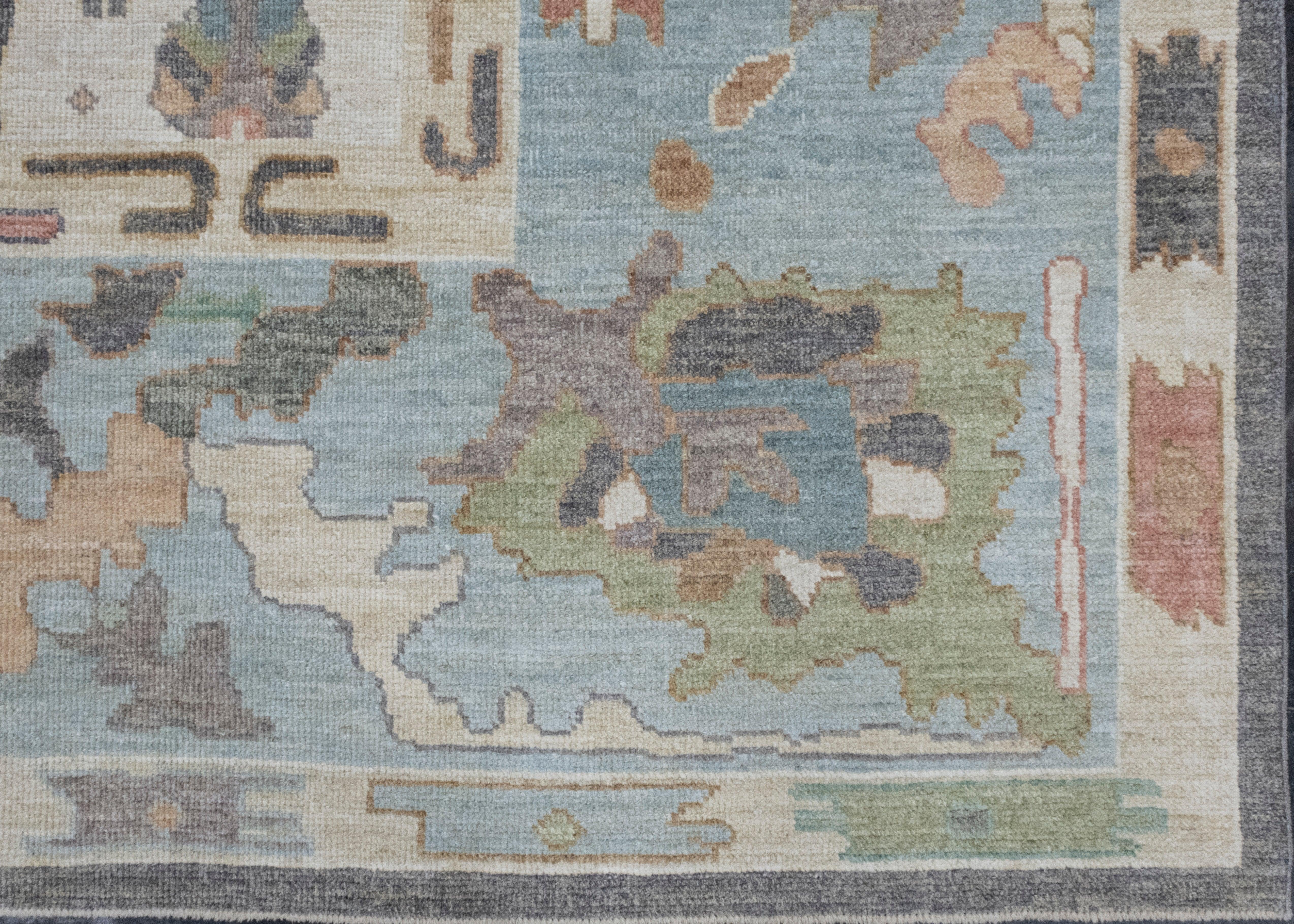 Square Turkish Oushak Rug 11'11