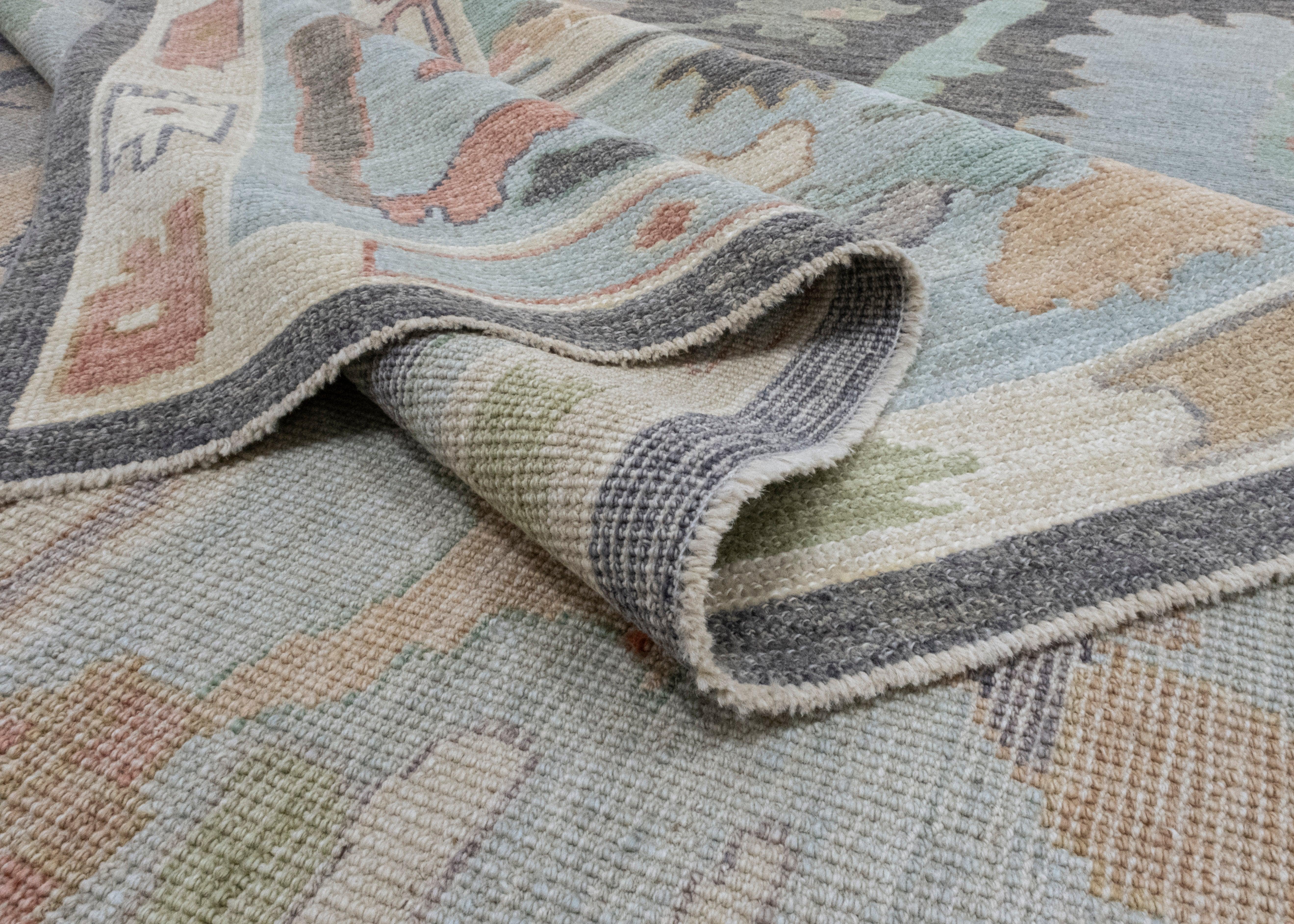 Square Turkish Oushak Rug 11'11