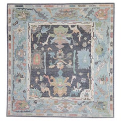 Square Turkish Oushak Rug 11
11" x 12
8" #17357