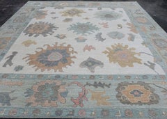 Square Turkish Oushak Rug 11'7" x 12'6" #17384