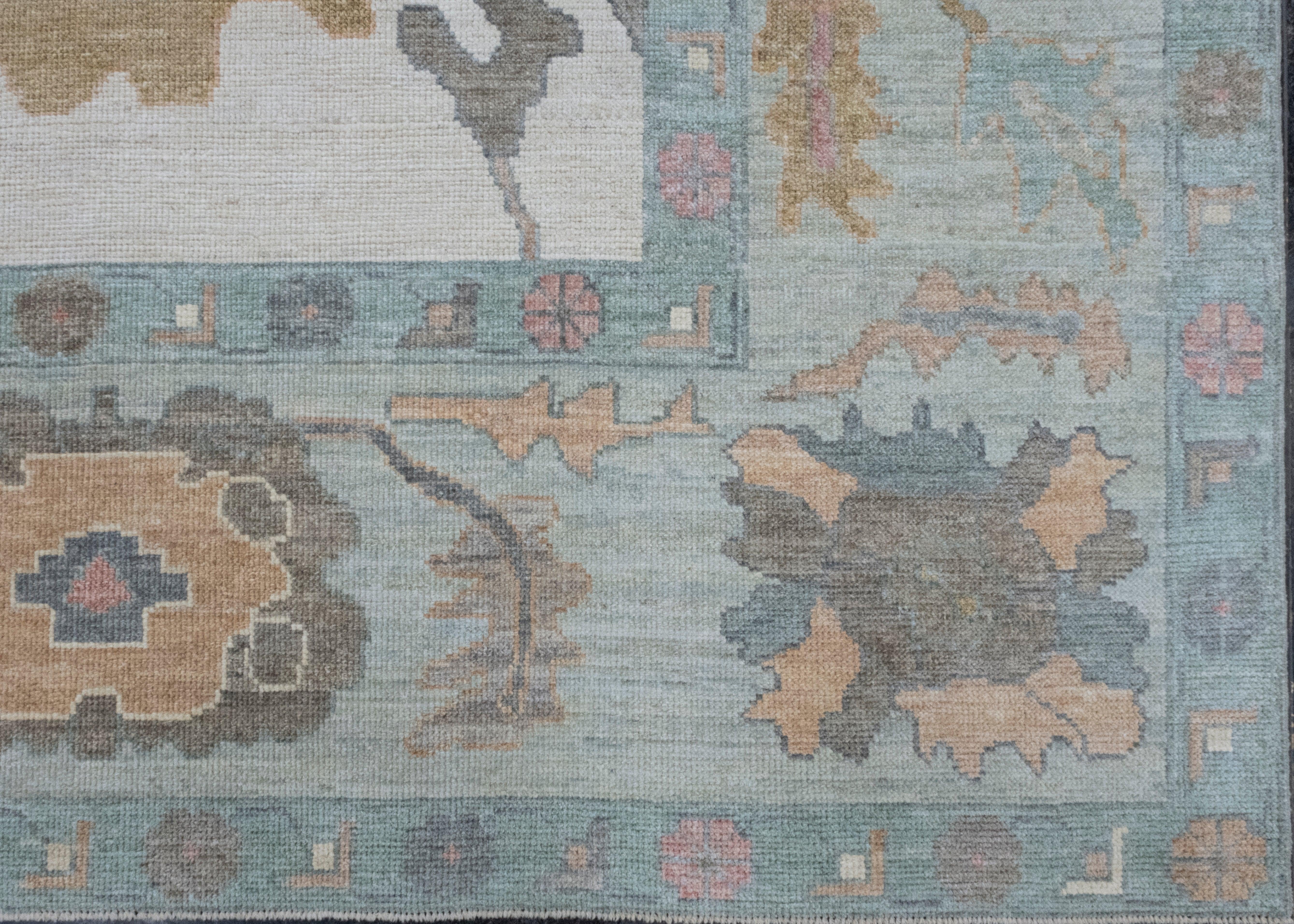 Square Turkish Oushak Rug 11'7