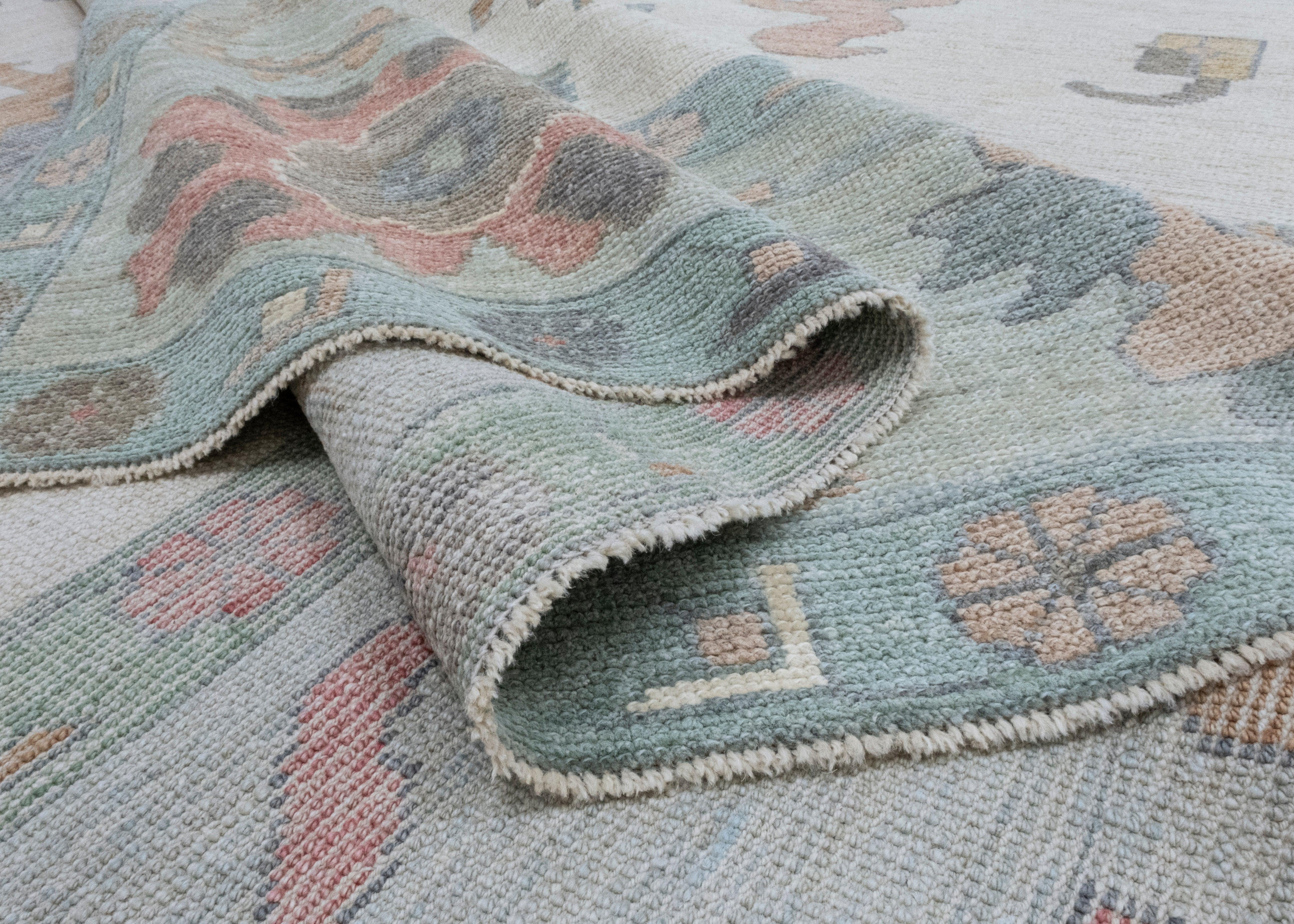 Square Turkish Oushak Rug 11'7