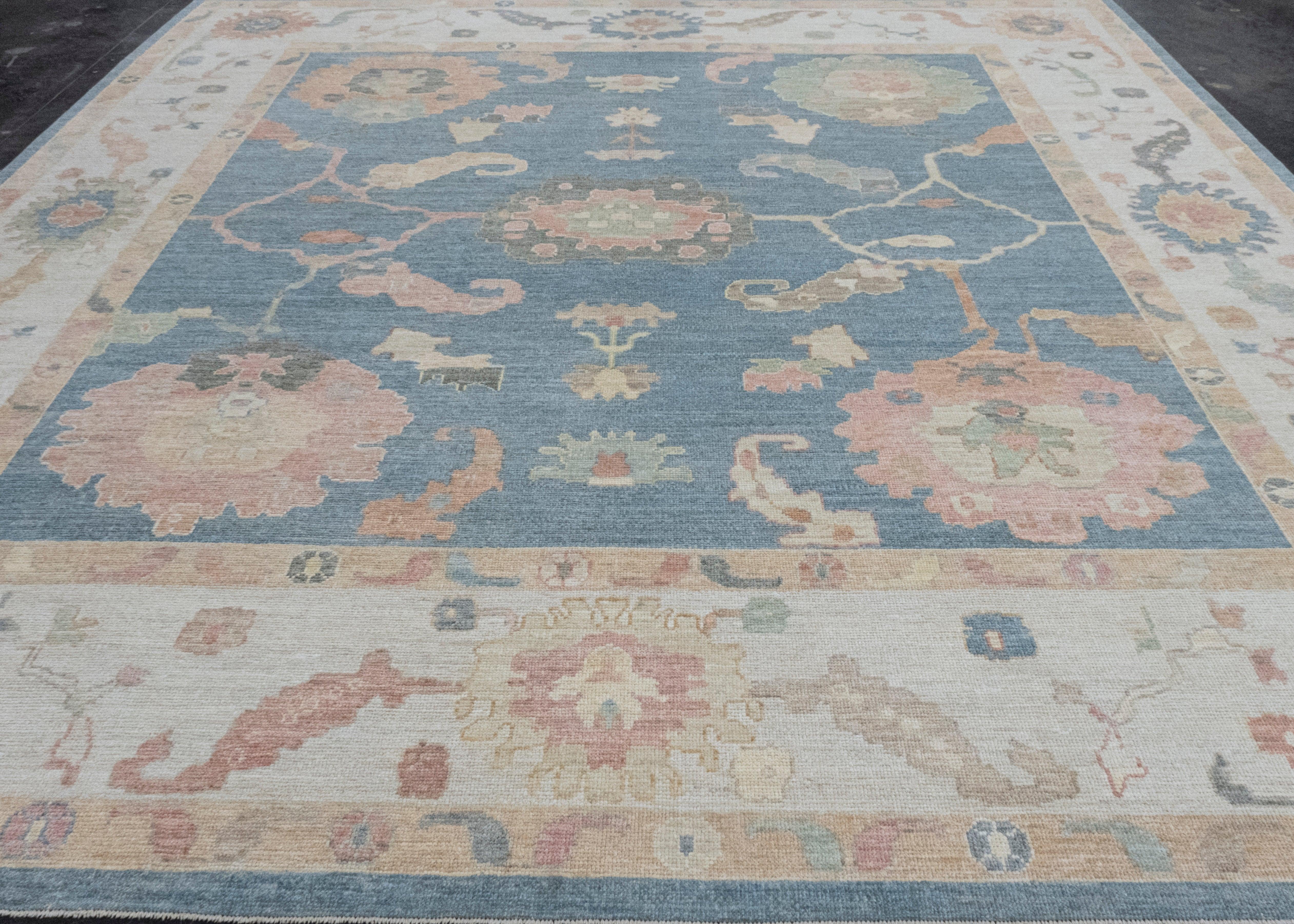 Square Turkish Oushak Rug 12' x 12'5