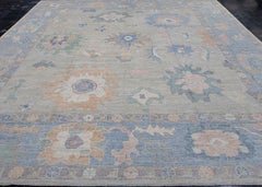 Square Turkish Oushak Rug 12' x 12'7" #16100