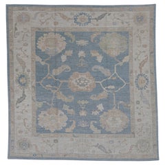 Quadratischer türkischer Oushak-Teppich 12'1" x 12'5" #11722