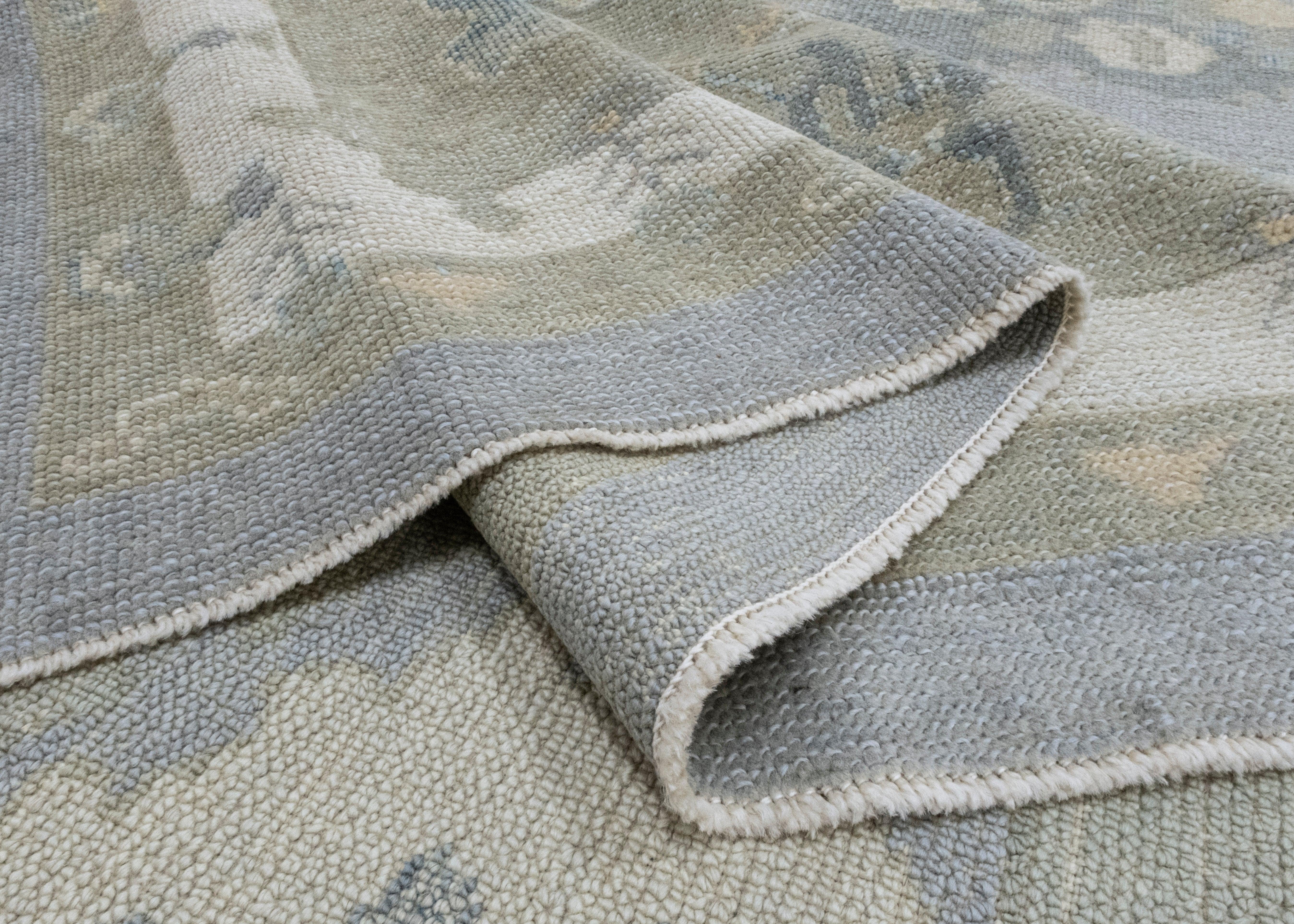Square Turkish Oushak Rug 12'1