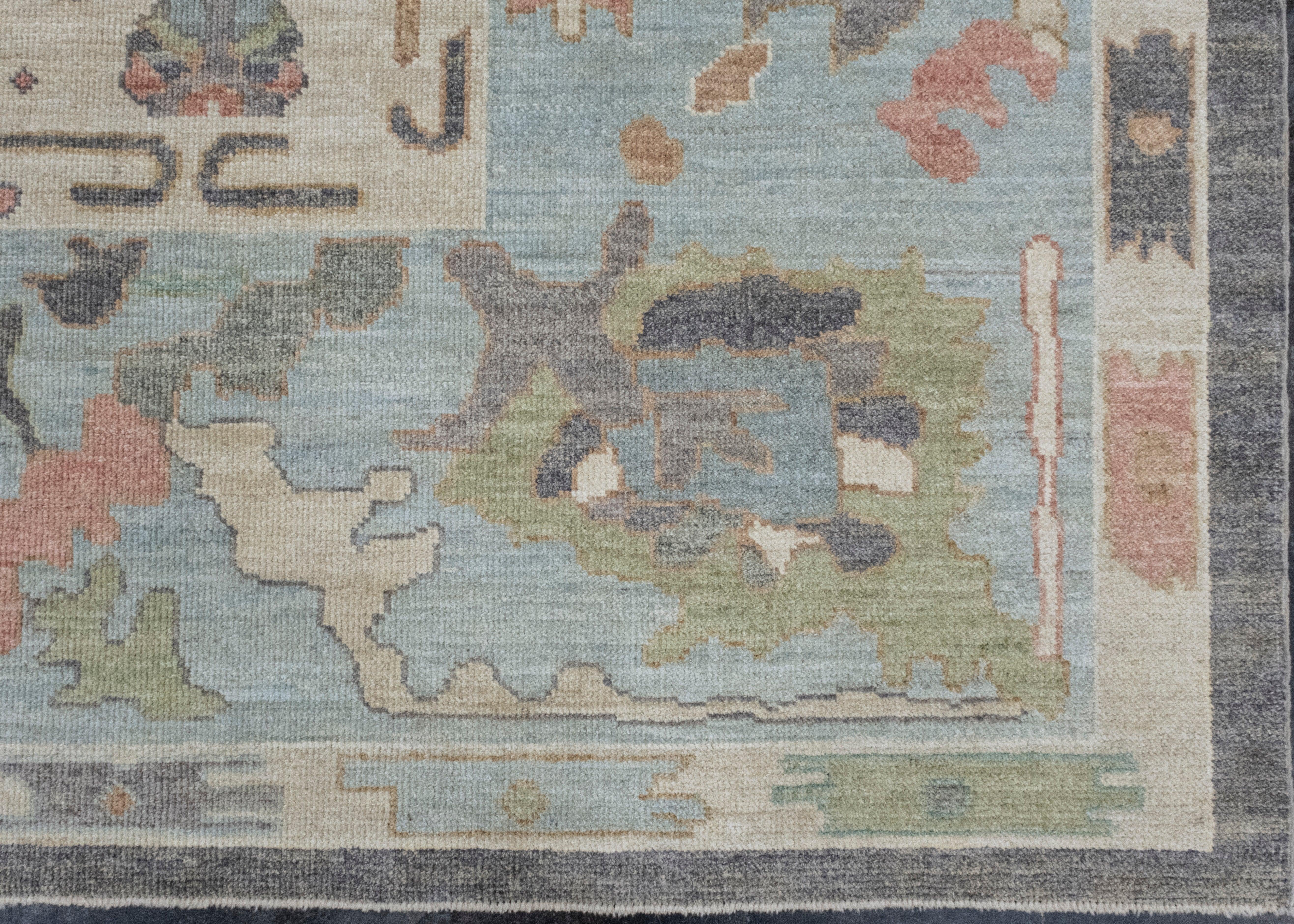 Square Turkish Oushak Rug 12'3
