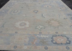 Square Turkish Oushak Rug 12'3" x 12'5" #17230